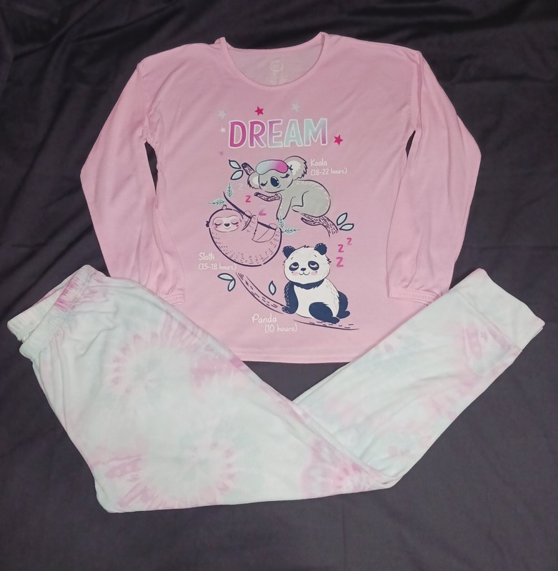 Girls Sz 14/16 Velvety Soft 2-piece Pajamas Longsleeve Sleepwear