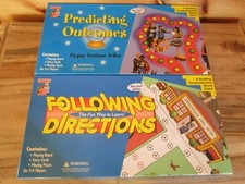 Set of 2 Learning Well 2004 Reading Comprehension Board Games Blue Level Edition