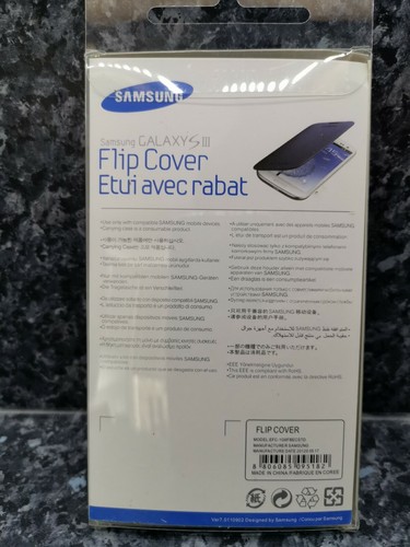 Book style Smart flip phone case, cover for Samsung Galaxy S3. Blue - Picture 2 of 2