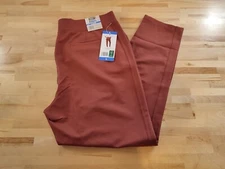 32 Degrees Cool Women's Pull On Travel Stretch Comfort Pants Large Brown