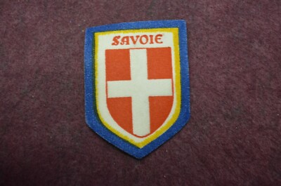 Ancien écusson émaillé Savoie - Blason Ville Annecy - Pièce Vintage Décorative