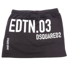 7572AH gonna felpa bimba DSQUARED2 black skirt kids