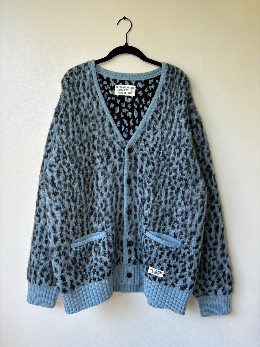 トップス WACKO MARIA Leopard MOHAIR Cardigan XL wacko maria leopard cardigan xl | eBay