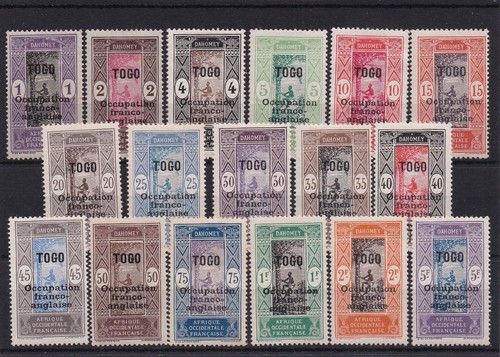 TOGO KOMPLETTE SERIE VON 17 BRIEFMARKEN NEU * Nr. 84 bis 100 Bewertung: 91 €