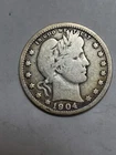 1904 O Barber Quarter NICE Very Good Condition From Old Time Collection