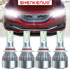 Combo 9005 9006 faros LED para for Honda Civic 2004-2013 Luces bajas altas C6WG