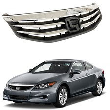 For 2011-2012 Honda Accord Sedan Radiator Bumper Grille Upper Chrome Ho1200203