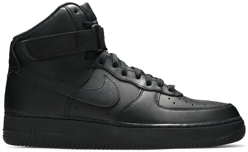 Nike Air Force 1 High '07 Triple Black | eBay