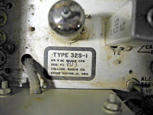 Collins 32S-1 Ham/Amateur Radio Transmitter. From An Estate. Serial 103 UNTESTED - Zdjęcie 16 z 20