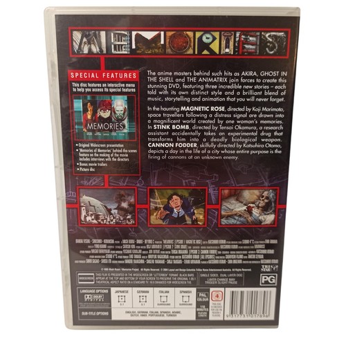 Memories (DVD) Katsuhiro Otomo Anime Animation Adventure Fantasy R4 VGC - Picture 2 of 10