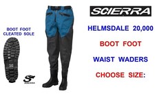 CLEARANCE  SCIERRA HELMSDALE 20000 WAIST WADERS BOOT FOOT FOR FLY ROD FISHING