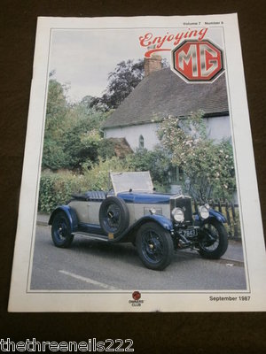 ENJOYING MG - SEPT 1987 VOL 7 # 9
