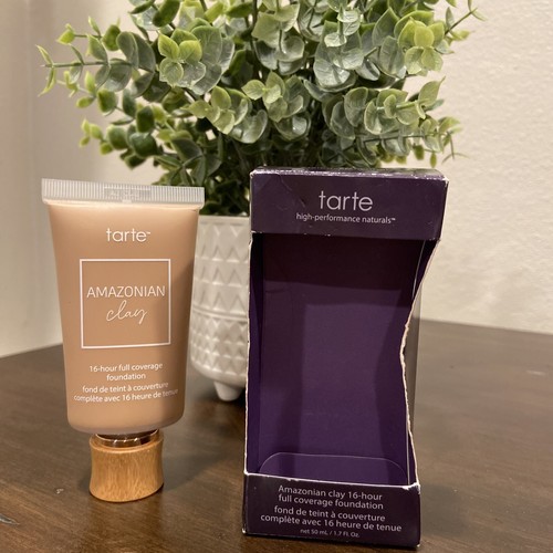 Tarte Amazonian Clay 16 Stunden vollflächige Foundation 47N - 1,7 Unzen Neu im Karton/probt