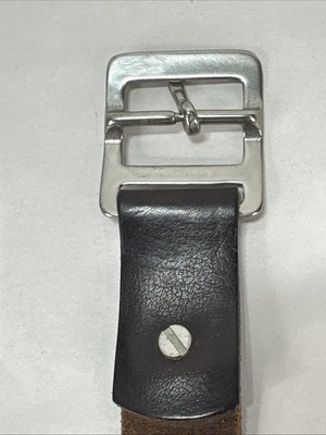 Vintage Ralph Lauren Sterling Silver Buckle Brown Leather  display picture 1
