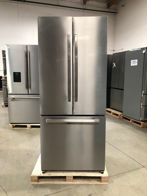 30 in. 3 Door French Door Refrigerator, Stainless (OPEN BOX COSMETIC IMPECTIONS)