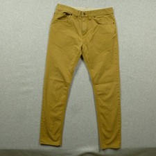 Prana Pants Mens 32x30 Slim Fit Chinos Brown Organic Cotton Stretch Jeans