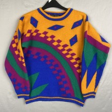 Vintage I.B. Diffusion Sweater Abstract Multi...