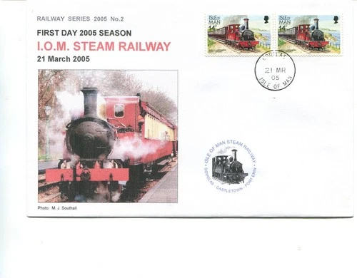 Isle of Man Railway cover, 2005, 1st day stream railway