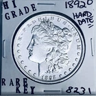 1892 O MORGAN SILVER DOLLAR HI GRADE GENUINE U.S. MINT RARE KEY COIN 8231