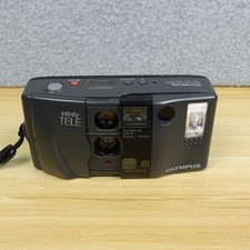 Vintage Olympus Infinity Tele Film Camera 35mm/70mm Point and Shoot Tested Works