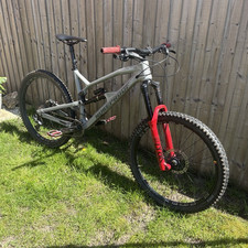 Nukeproof 27.5in Full Suspension Mountain Bike Grey/Red/Black Hydraulic Disc