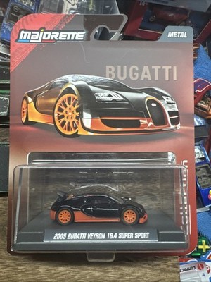 2005 BUGATTI VEYRON 16.44 SUPER SPORT BLACK 1/64 DIECAST BY MAJORETTE 8505001018