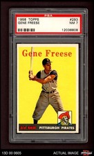 1958 Topps #293 Gene Freese Pirates PSA 7 - NM