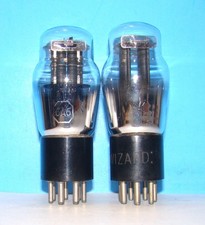 Sin tipo 6A6 radio audio amplificador electrón vacío 2 tubos válvula probado ST 6A6G