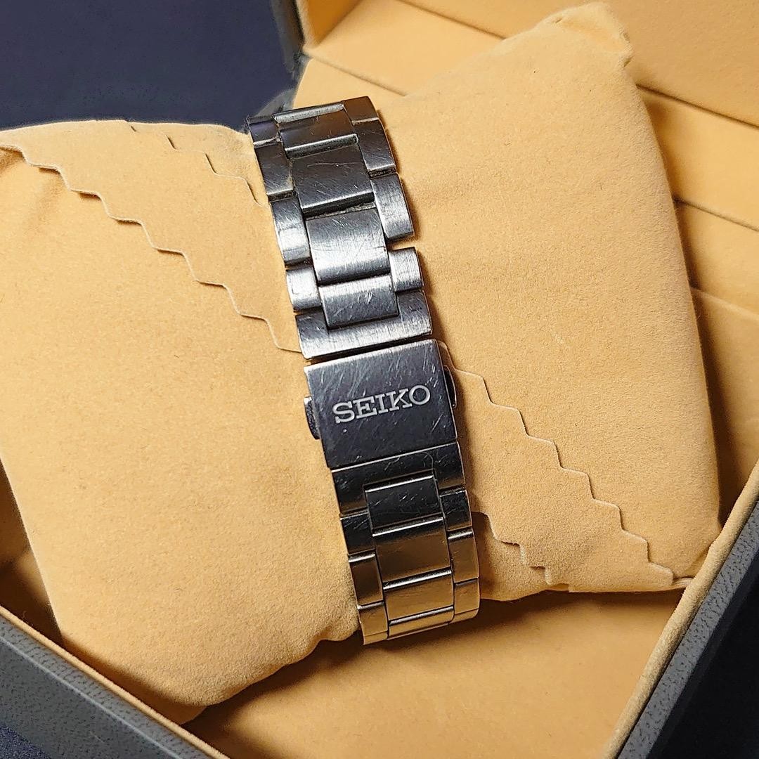 Seiko Brightz 8B82-0AL0 Quartz Radio Wave Solar Chronograph Watch Used From Jap image 3