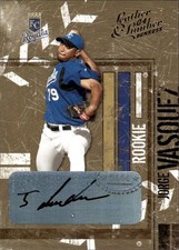 2004 Donruss Leather & Lumber #164 Jorge Vasquez #/500 AUTO