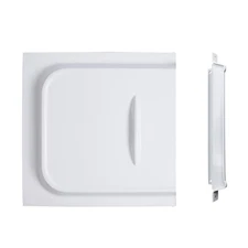 White RV Screen Door Slide 12" Panel Handle Slide Stop OEM Replacement Kit