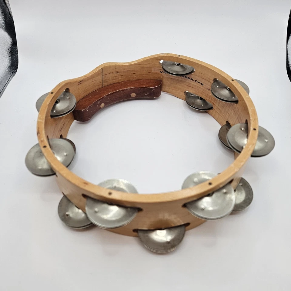 Винтажный деревянный двухрядный бубен Vaughn Craft США 8 дюймов - Изображение 2 из 4