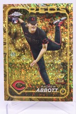 2024 TOPPS GILDED COLLECTION ANDREW ABBOTT GOLD MINI DIAMOND /50 #43 ROOKIE RC
