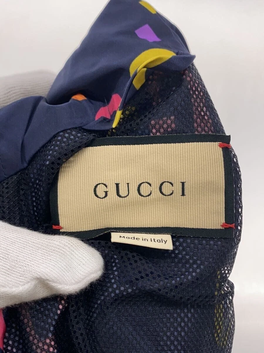GUCCI altra giacca 48 nylon blu navy modello totale 697621 z8a2d usata