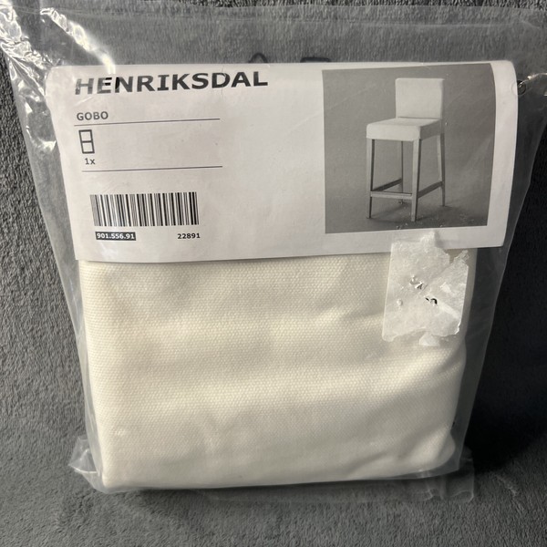 NUEVA FUNDA IKEA HENRIKSDAL TABURETE DE BAR FUNDA BLANCA/CCEAM GOBO 901.556.91