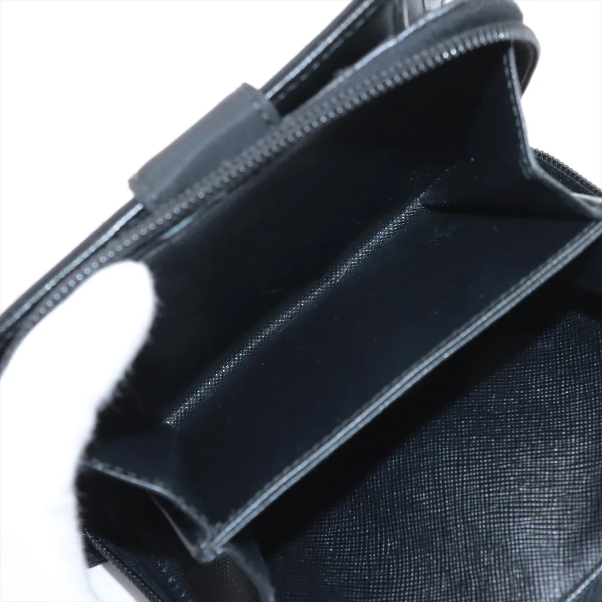 Prada Tessuto Nylon Compact Wallet Black M605 thumbnail 6