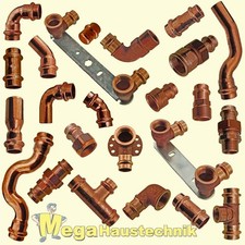 Press-Fittings für Kupferrohr mit V und SC Kontur wie Viega Profipress Sanpress