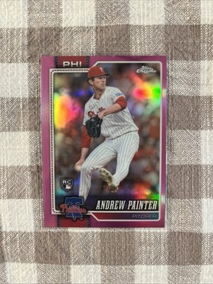 2026 Topps Chrome - Andrew Painter #160 Pink Refractor /250 (RC) Phillies