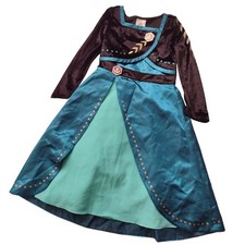 Disney Frozen Anna Costume Sz 4 Deluxe Coronation Dress Up Princess Queen Dress