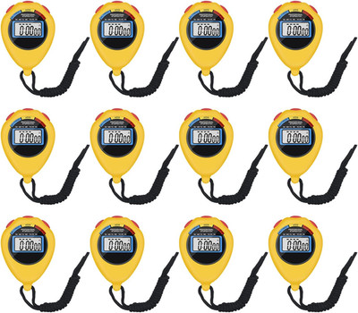12 Pack Multi-Function Electronic Digital Sport Stopwatch Timer, Large Display w