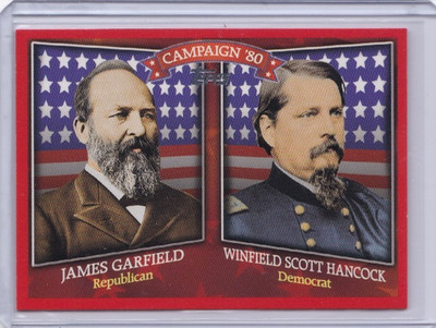 2008 Topps Historical Campaign James A Garfield Winfield Scott Hancock ID5
