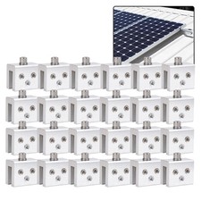 24PCS Standing Seam Roof Clamps Metal Roof Standing Racking Solar Panel Bracket