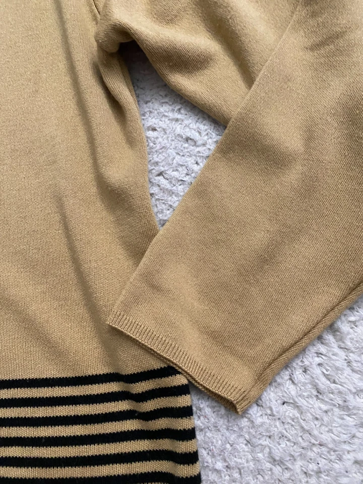 De colección. Cárdigan suéter caqui Jaclyn Smith Studio para mujer manga larga cuello en V talla S Foto 3 de 4