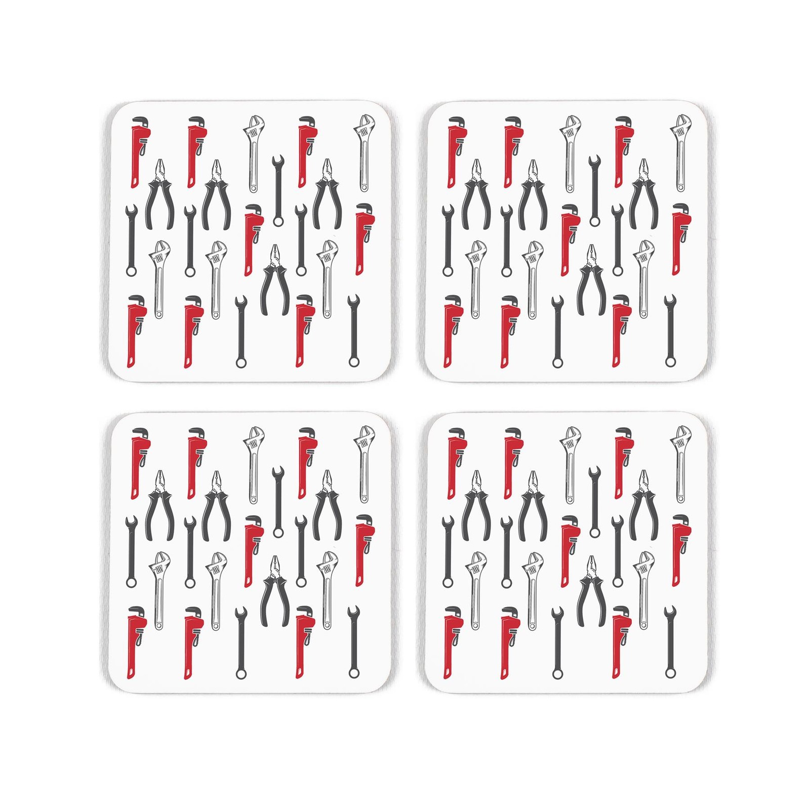 Novelty Plumber Cork Coaster Set - Gifts for Tradies - Set of 4
