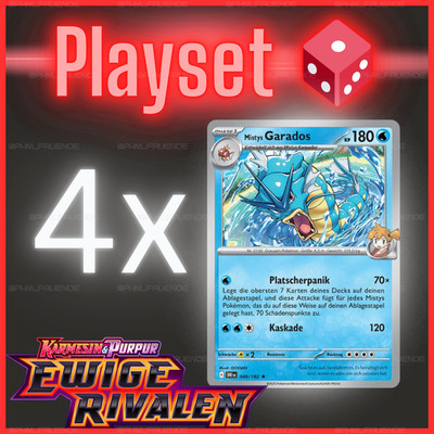 4x Mistys Garados 049/182 DRI  Holo  NM  Deutsch  Playset Pokemon