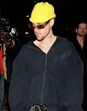 SKYLRK Zip Hoodie Black Justin Bieber Men's Streetwear Heavyweight High-Quality