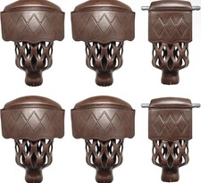 Pool Table Pockets Set of 6 Heavy Duty PU Leather Billiard Pockets w/ Hardware