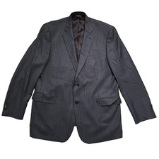Ermenegildo Zegna Traveller Suit Jacket 44 Gray Striped 3 Button Blazer Italy
