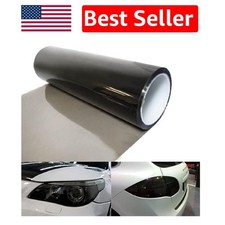 12x48 Inches Self-adhesive Light Black Vinyl Tint Film For Cars And Trucks