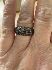 Gemporia Sterling Silver 1.05ct Cognac Diamond Ring Size P-Q (EB277) NWT